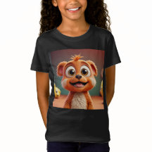 Djuren Tee for Girls för Tecknad - Bright & Fu