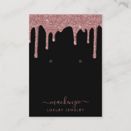 Djuren vid Black Ro Guld Glitter driver Visitkort