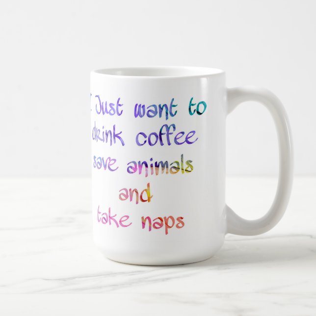 Djuren vid Spara av kaffe tar två djuröverdrag Kaffemugg (Höger)