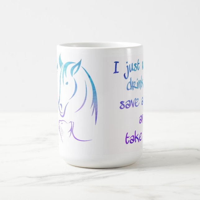 Djuren vid Spara av kaffe tar två djuröverdrag Kaffemugg (Center)