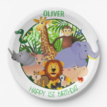 Djuren Vild 1 Jungle greenery safari För barn