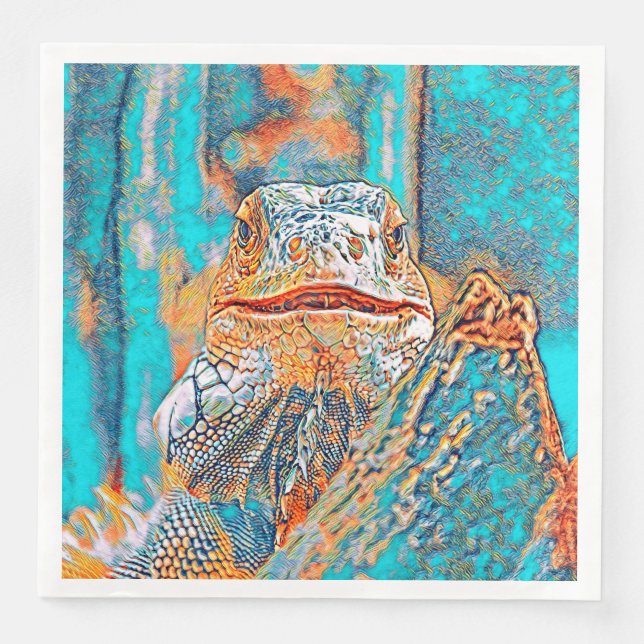 DjurenMix_Iguana_005 Pappersservett (Framsida)