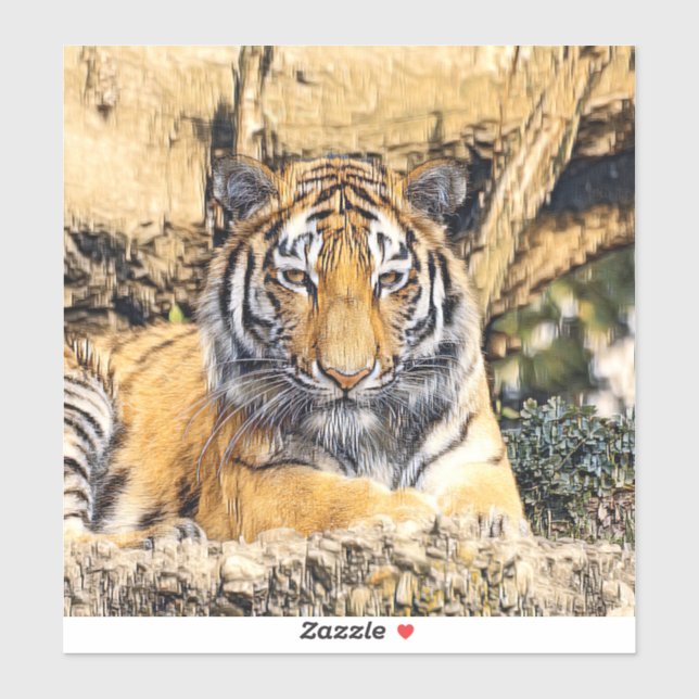 DjurenMix_Tiger_009 Klistermärken (Ark)