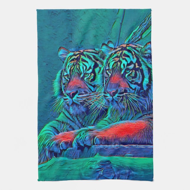 DjurenMix_Tiger_035 Kökshandduk (Vertikal)