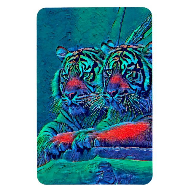 DjurenMix_Tiger_035 Magnet (Vertikal)