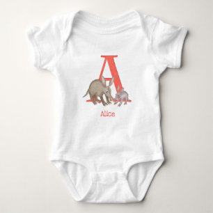 Djurens ABC A är avsett för karddräkt av aardvark T Shirt