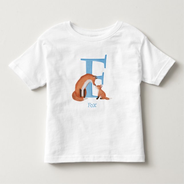 Djurens ABC F är för räv T-shirt (Framsida)