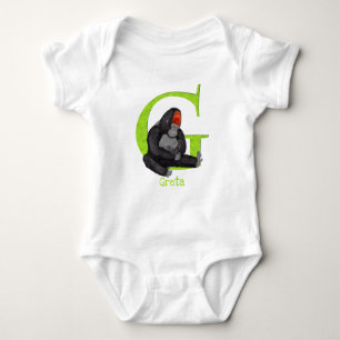 Djurens ABC G är avsett för gorilla baby bodykosti T Shirt