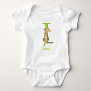 Djurens ABC J är avsett för jaguar baby-kroppsdräk T Shirt
