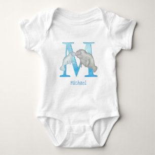 Djurens ABC M är avsett för manatebodykosti baby T Shirt