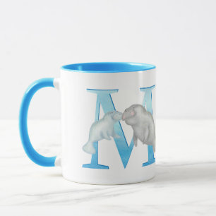 Djurens ABC M är avsett för manatee mugg