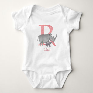 Djurens ABC R är avsett för bodykostymen rhino bab T Shirt