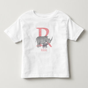 Djurens ABC R är för rhino T-shirt