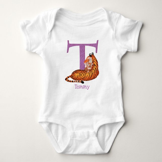 Djurens ABC T är avsett för tigerkroppsdräkt i bab Shirt (Framsida)