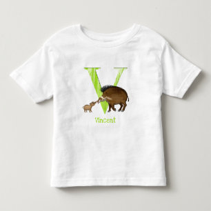 Djurens ABC V är för Visayan warty gris T-shirt