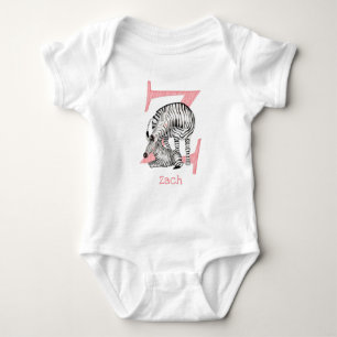 Djurens ABC Z är avsett för zebra baby-kroppsdräkt T Shirt