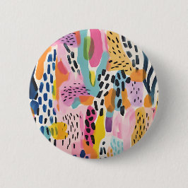 Djurens Abstrakt Modern Retro-färgad Knapp