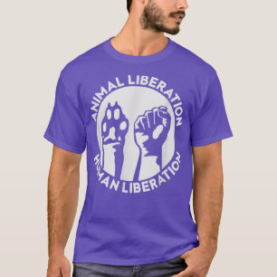 Djurens Höger Liberation Vegan Vegetarian Hund Tas T Shirt
