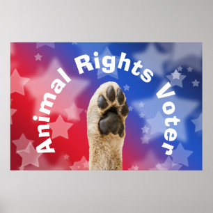 Djurens Höger Väljare Poster