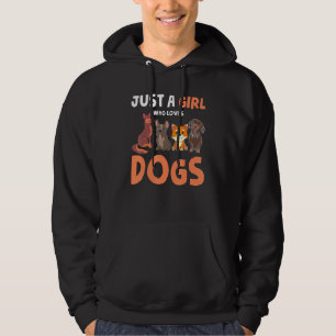 Djurens Hund Pet Owner Women Bara en flicka som äl Hoodie