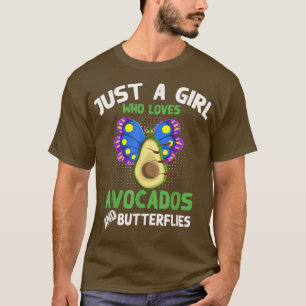 Djurens Insekt är bara en flicka som Kärlek Avocad T Shirt