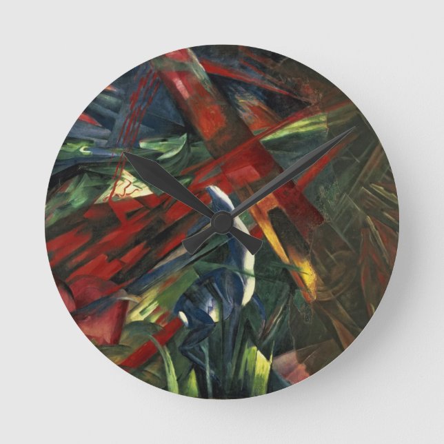 Djurens öde 1913 rund klocka (Framsida)