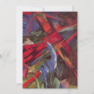 Djurens öden av Franz Marc, Vintage kubistisk kons Inbjudningar