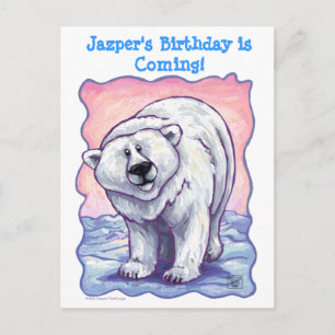 Djurens Parad Polar Bear Meddelande Vykort