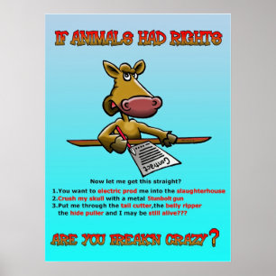 DJURENS RÄTTIGHETER POSTER