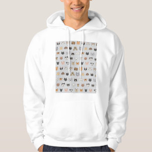 Djurens Roligt: Katter Hundar Doodle Mix Hoodie