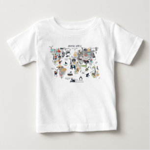 Djurens världskarta t shirt