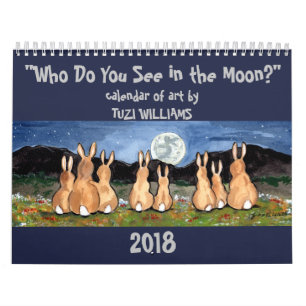 Djurens vildlevande Måne, varje år, kalenderkani Kalender