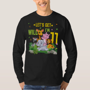 Djurens vilt 11:e Födelsedagsfesten per dag på T Shirt