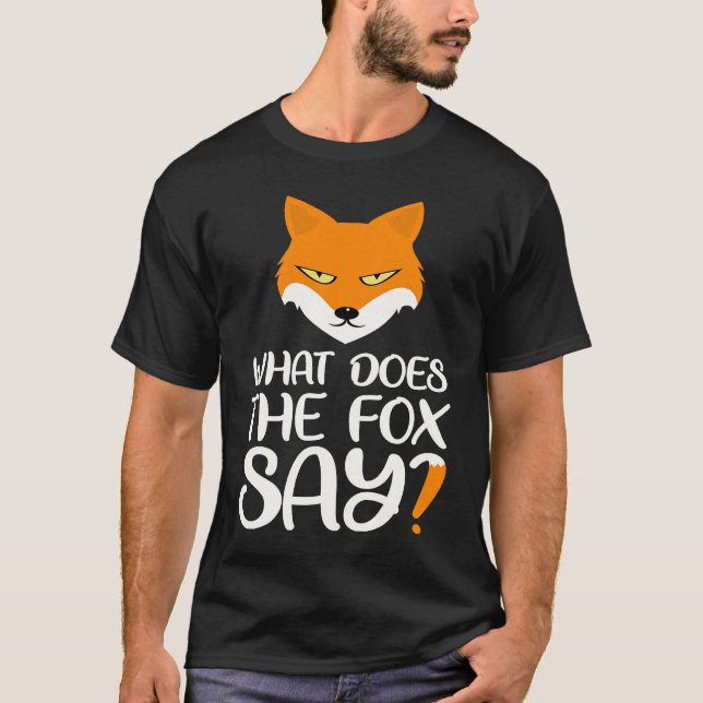 Djuret Vad säger Fox PM T Shirt (Framsida)