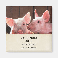 Djurets foto från Cute Rosa Piglets Födelsedag