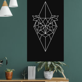Djurets moderna abstrakt med geometrisk utformning poster