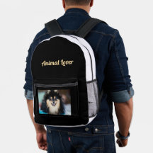 Djurfantast Text Tryckt Hund Bild Stylish-Bags