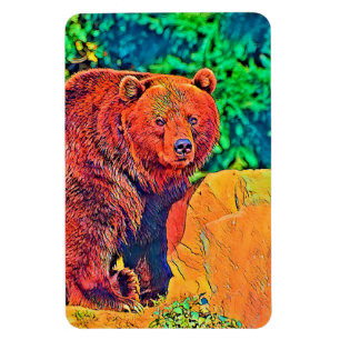 Djurfärg_Bear_001 Magnet