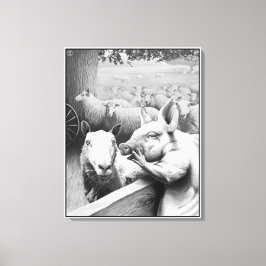 Djurfarmen - Squealer Canvastryck