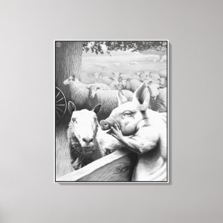 Djurfarmen - Squealer Canvastryck