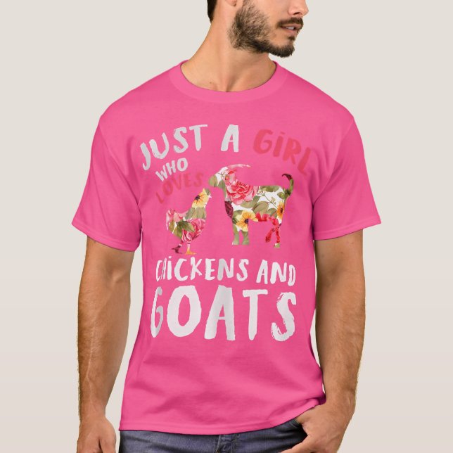 Djurfarmer Kvinnor bara en flicka som Kärlek Chick T Shirt (Framsida)