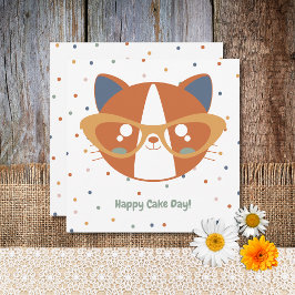 Djurfödelsedag: färgglad konfetti julkort