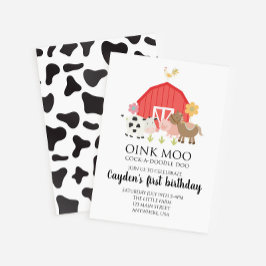 Djurfödelsedag med koma-utskrift inbjudningar