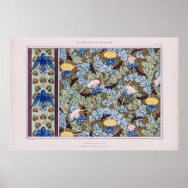 Djurformer i vintage Art nouveau i Dekoration Poster