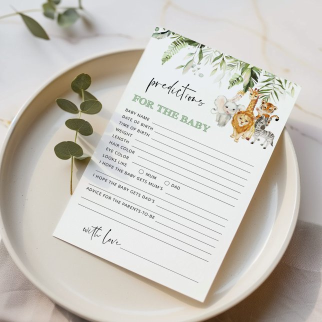 Djurförutsägelser för djur i Greenery safari för b (Skapare uppladdad)