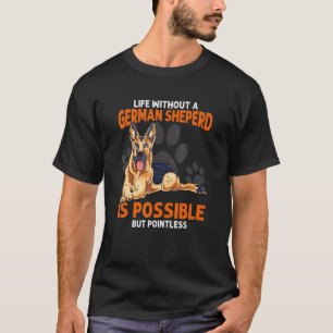 Djurgrafik för Hundägare (Cute German Shepherd) T Shirt