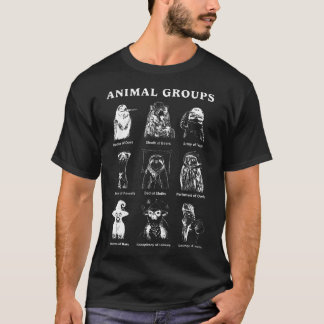 Djurgrupper Utbildande Vilda Djur Av T Shirt