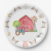 Djurhållare Barnyard Papper födelsedagspunkt