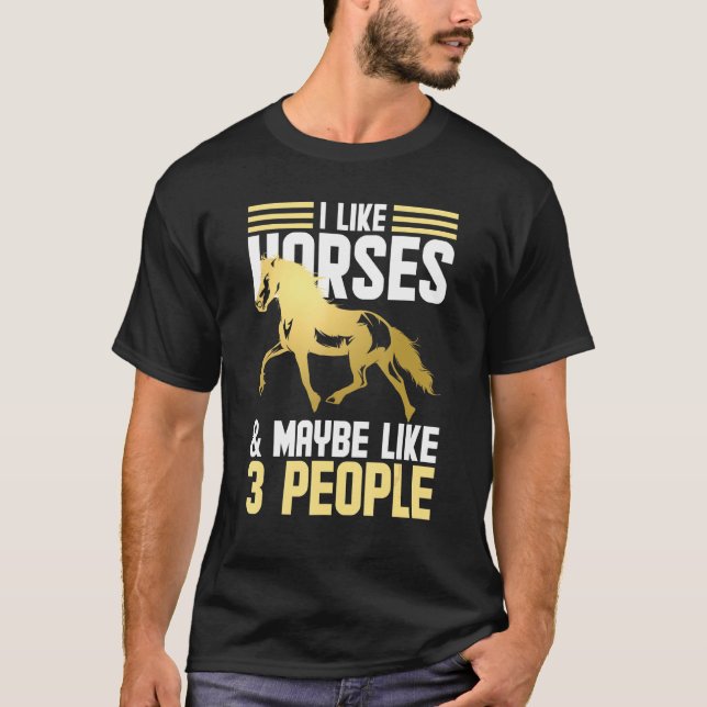Djurhäst från Equestrian Idea Horse T Shirt (Framsida)