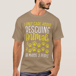 Djurhem Djur Räddare Hund Räddare vänner T Shirt